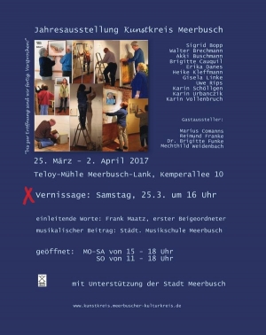 Jahresausstellung Kunstkreis Meerbusch 25.3.-2.4.