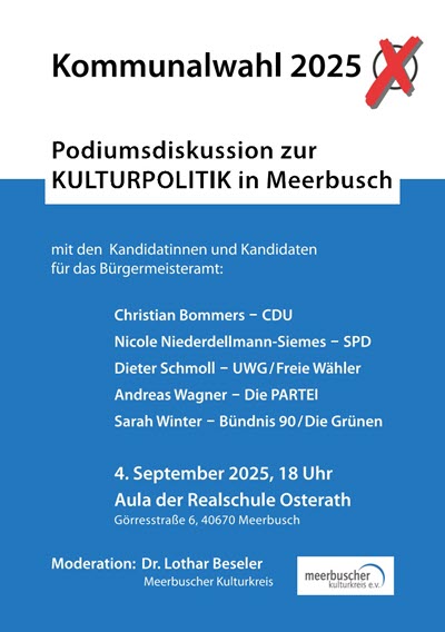 Podiumsdiskussion zur Kulturpolitik