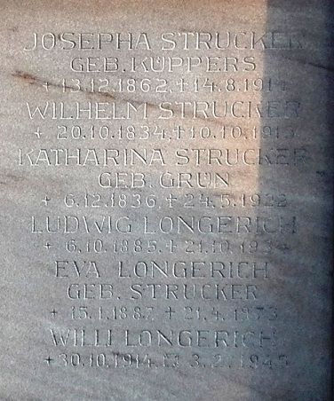 Frh Büd Strucker Longerich Inschrift