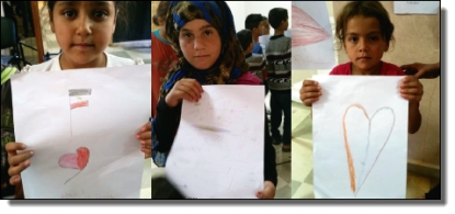 Charity Ausstellung - Syrische Kinder haben für Sie gemalt